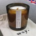 WXY Big Amber Scented Candle Jar Smoked Rose & Sumatran Pine